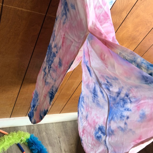 NWOT Shinestar Tie Dye Mini Dress Blue Pink XS - Picture 9 of 10